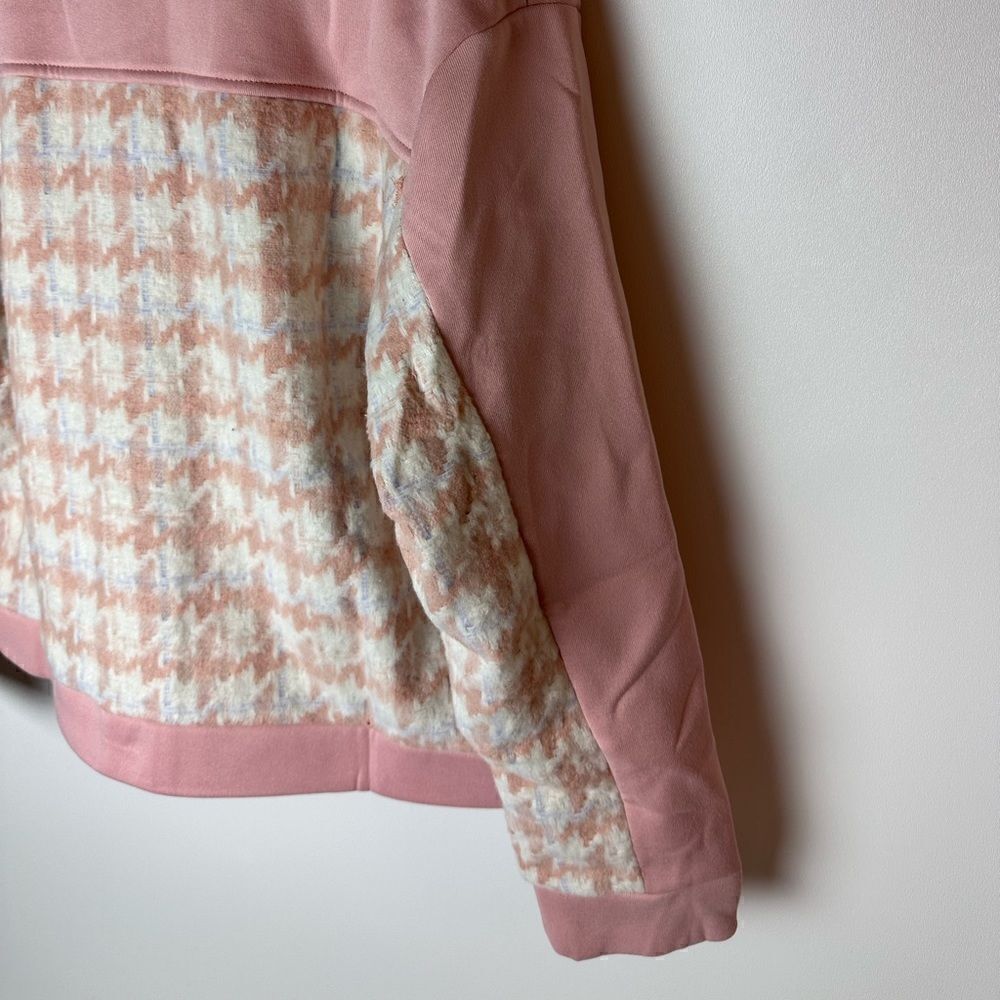 Blush pink houndstooth shacket - Picture 12 of 14